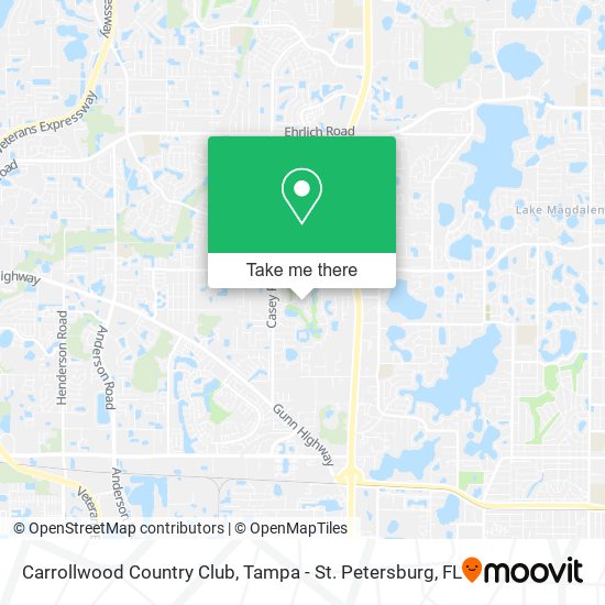 Carrollwood Country Club map