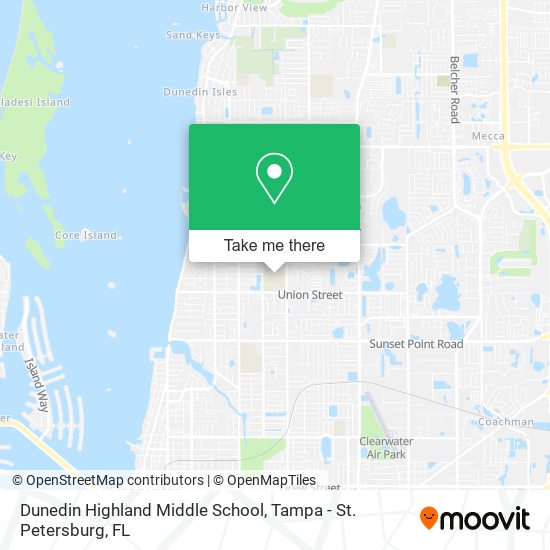 Dunedin Highland Middle School map