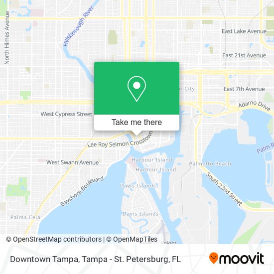 Downtown Tampa map