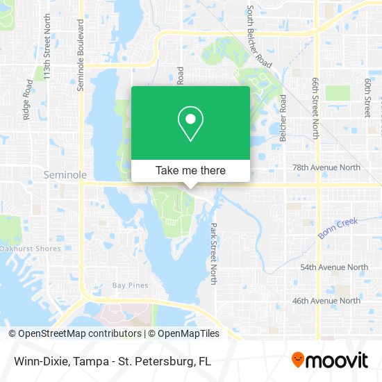 Winn-Dixie map