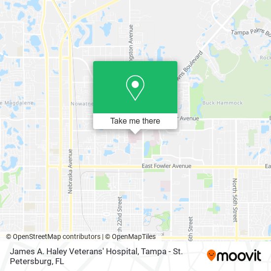 James A. Haley Veterans' Hospital map
