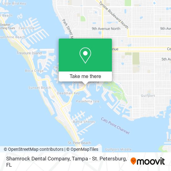 Mapa de Shamrock Dental Company