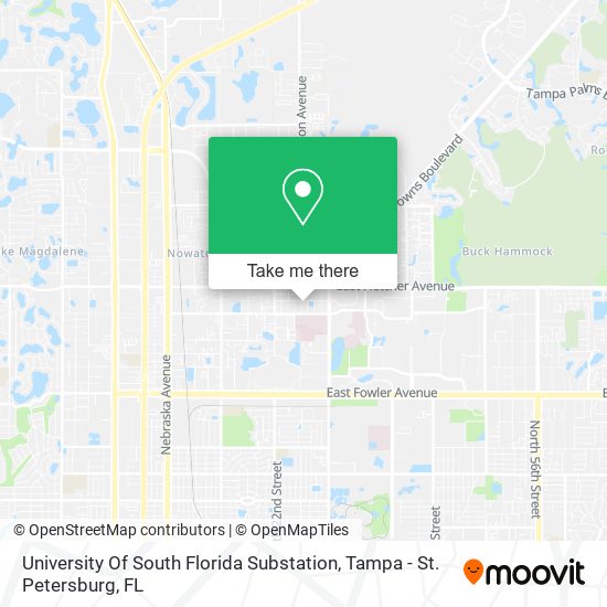 University Of South Florida Substation map