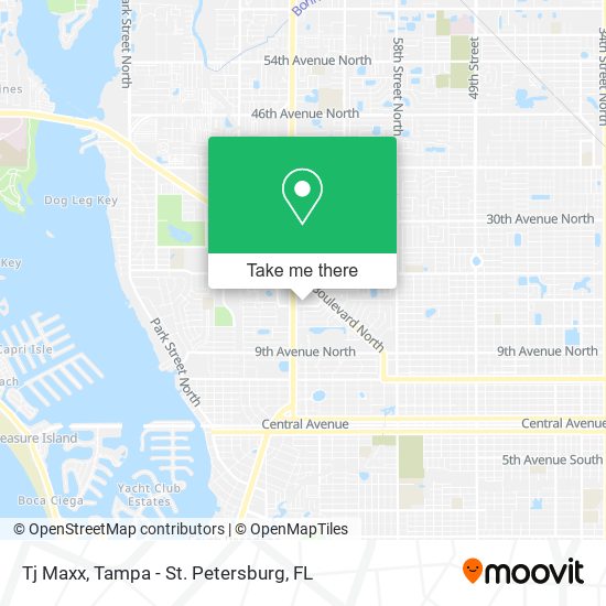 Mapa de Tj Maxx