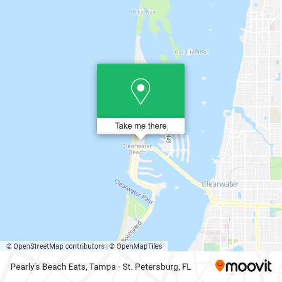 Pearly's Beach Eats map