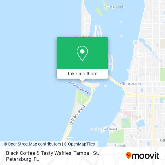 Mapa de Black Coffee & Tasty Waffles