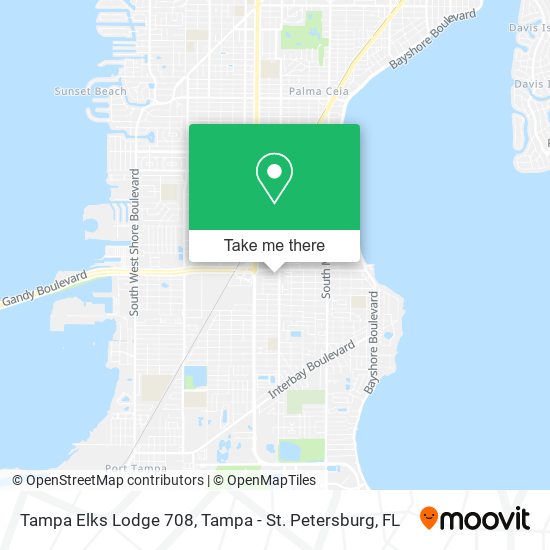 Mapa de Tampa Elks Lodge 708