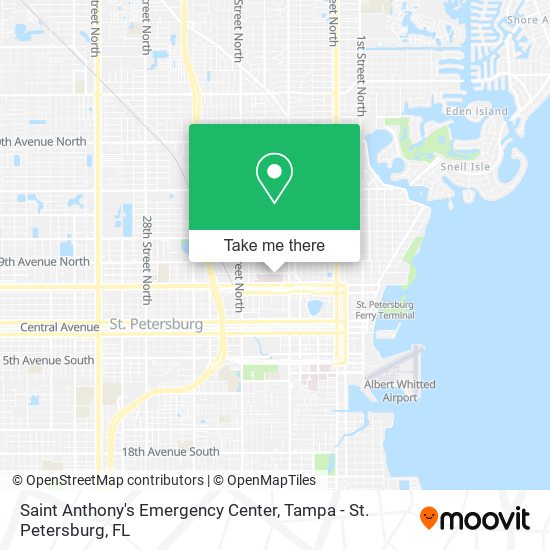 Saint Anthony's Emergency Center map