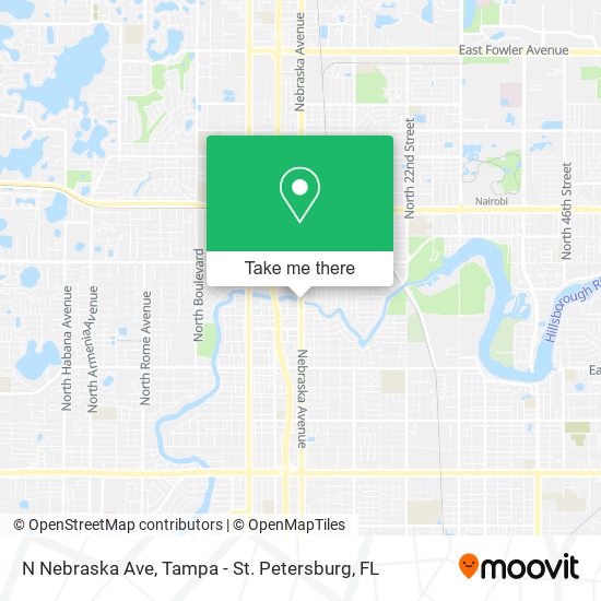 N Nebraska Ave map