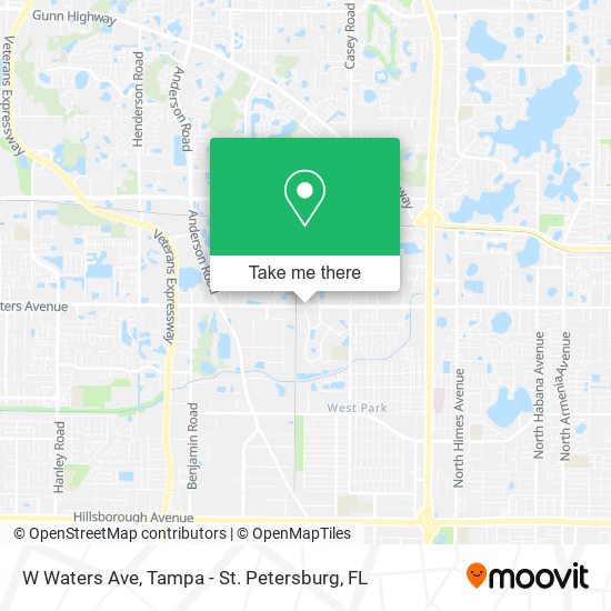 W Waters Ave map