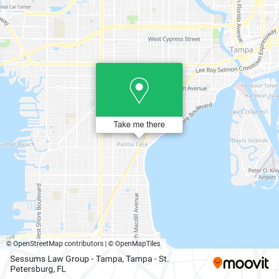 Sessums Law Group - Tampa map
