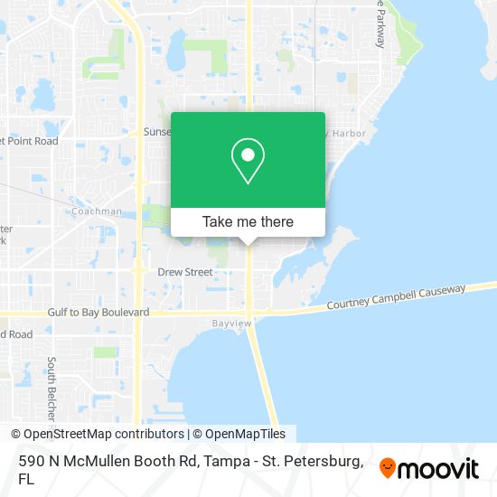 Mapa de 590 N McMullen Booth Rd