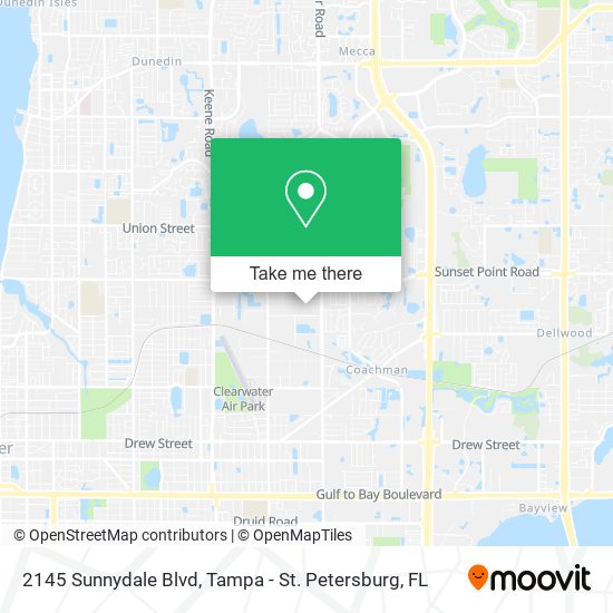 Mapa de 2145 Sunnydale Blvd
