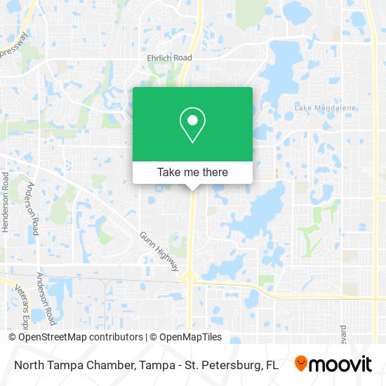 North Tampa Chamber map