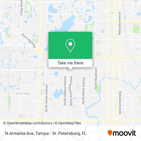 N Armenia Ave map