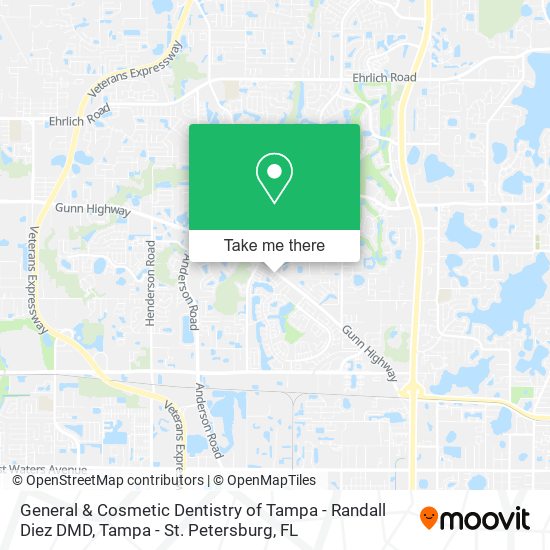 General & Cosmetic Dentistry of Tampa - Randall Diez DMD map