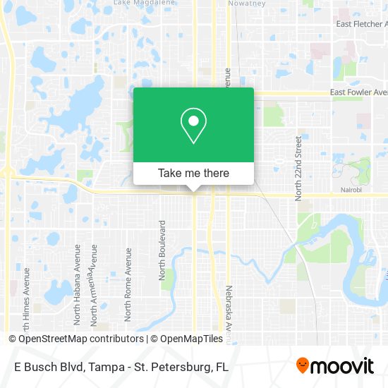 Mapa de E Busch Blvd