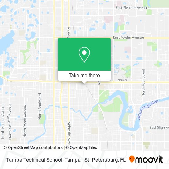 Tampa Technical School map