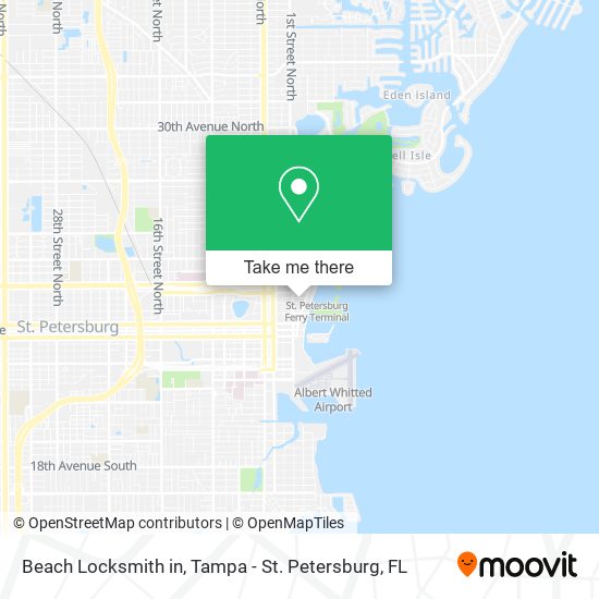 Beach Locksmith in map