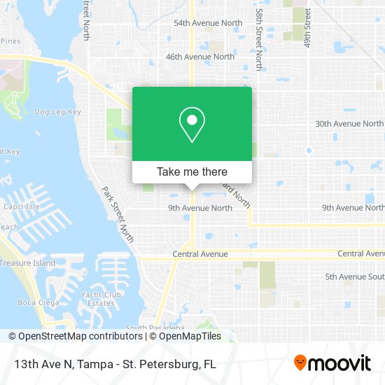 13th Ave N map