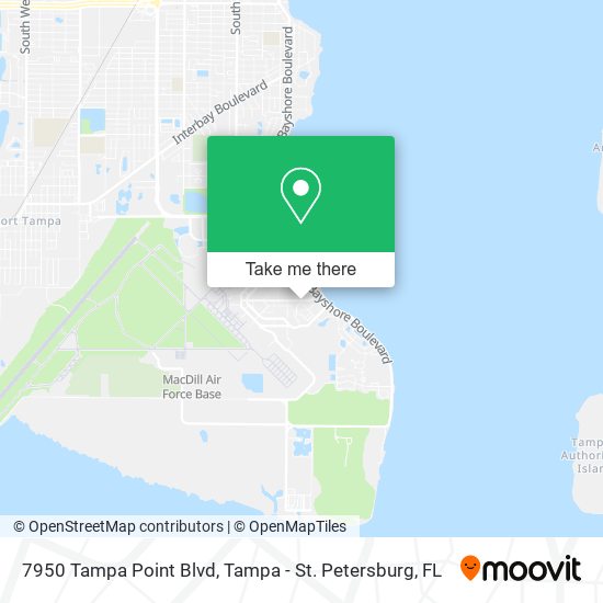 Mapa de 7950 Tampa Point Blvd