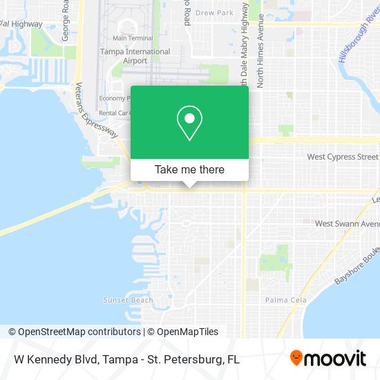 W Kennedy Blvd map