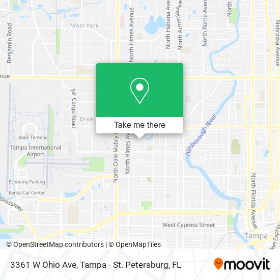Mapa de 3361 W Ohio Ave