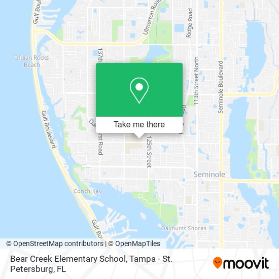 Bear Creek Elementary School map
