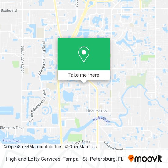 High and Lofty Services map