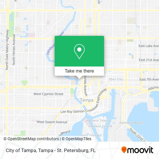 City of Tampa map