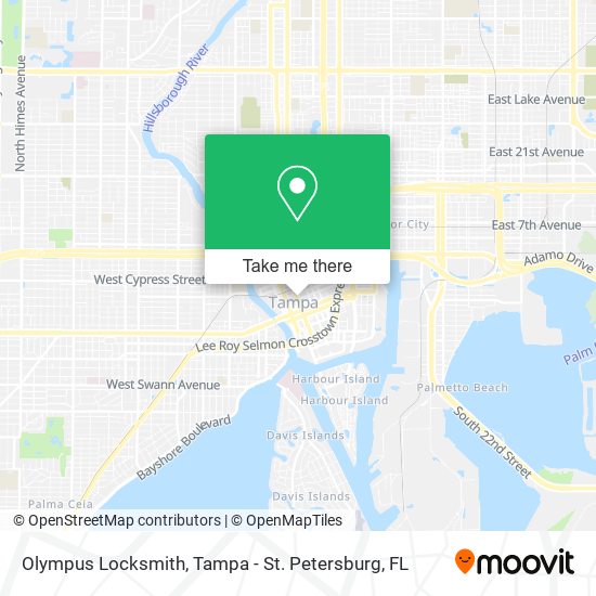 Olympus Locksmith map