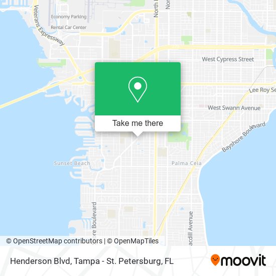 Mapa de Henderson Blvd