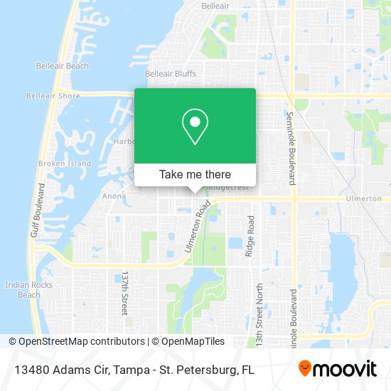 13480 Adams Cir map