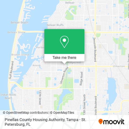 Pinellas County Housing Authority map