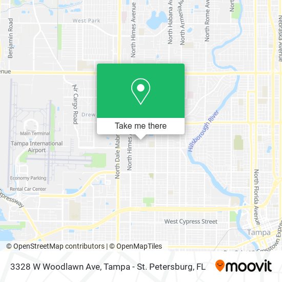 Mapa de 3328 W Woodlawn Ave