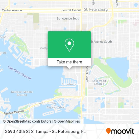 3690 40th St S map
