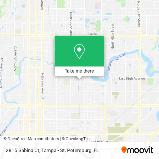 Mapa de 2815 Sabina Ct