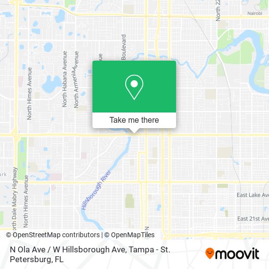 N Ola Ave / W Hillsborough Ave map