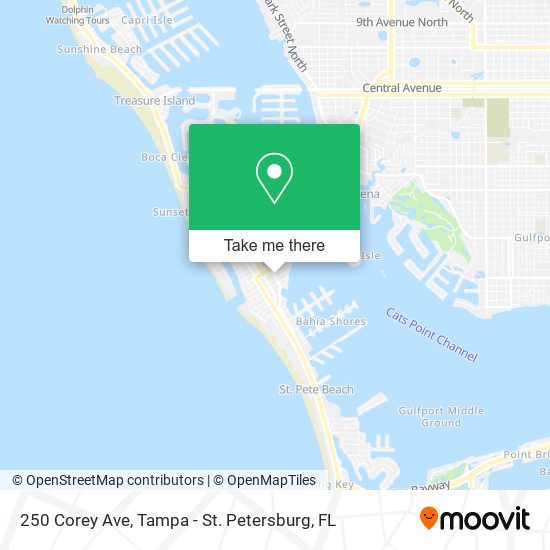 250 Corey Ave map