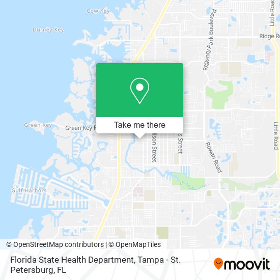 Mapa de Florida State Health Department