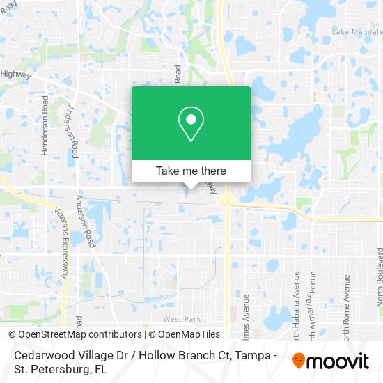 Mapa de Cedarwood Village Dr / Hollow Branch Ct