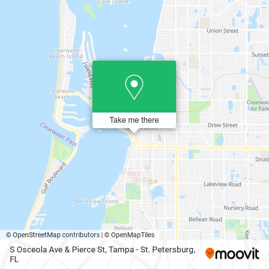 S Osceola Ave & Pierce St map