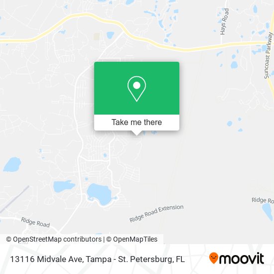 Mapa de 13116 Midvale Ave