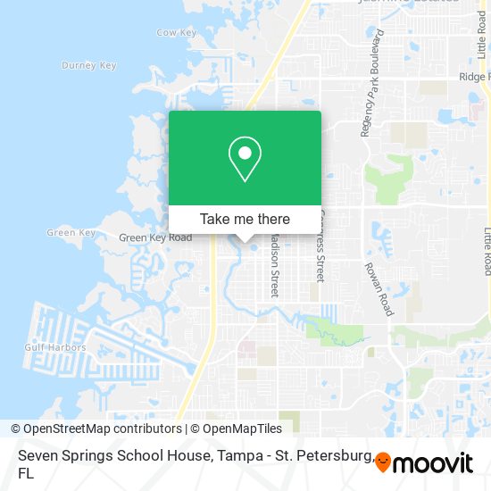 Seven Springs School House map