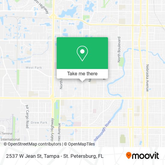 Mapa de 2537 W Jean St