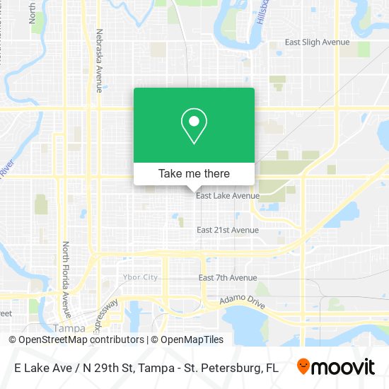 E Lake Ave / N 29th St map