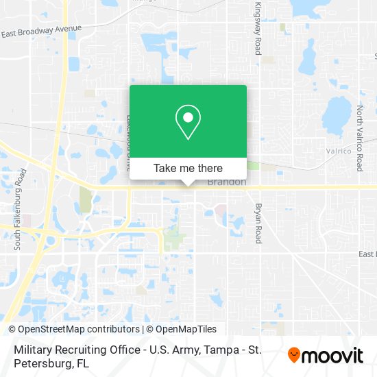 Mapa de Military Recruiting Office - U.S. Army