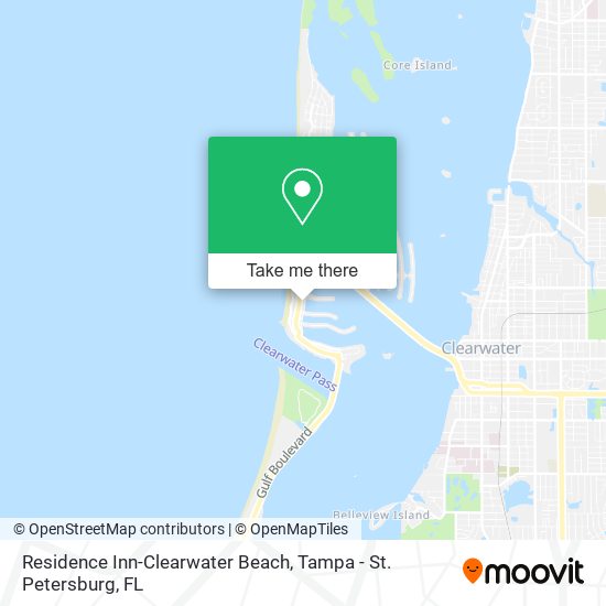 Mapa de Residence Inn-Clearwater Beach