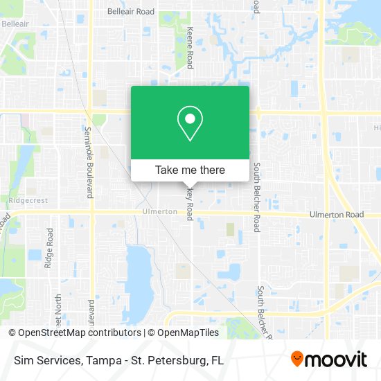 Sim Services map