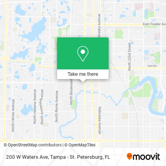 Mapa de 200 W Waters Ave